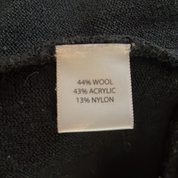 Saks Black Wool vest - Picture 6 of 6